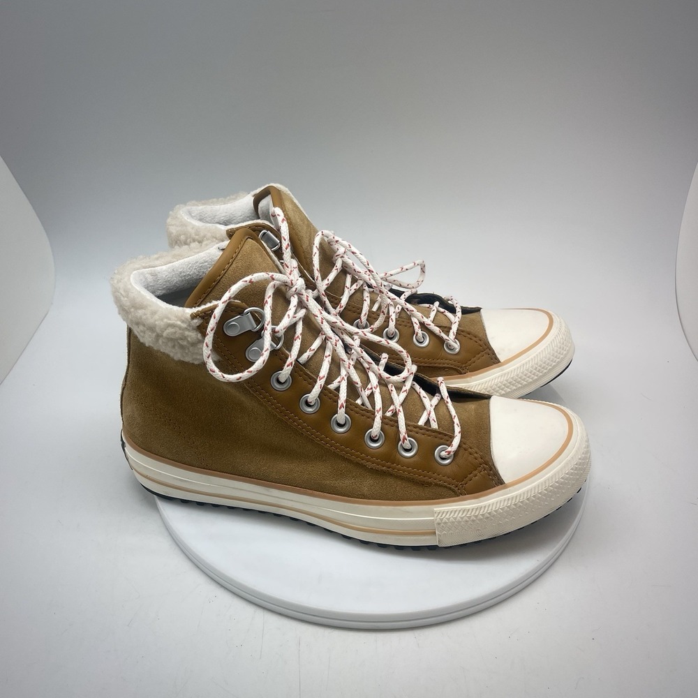 Converse All Star Shoes Mens 8 Womens 10 High Top Sherpa Yellow Sneakers 160844C